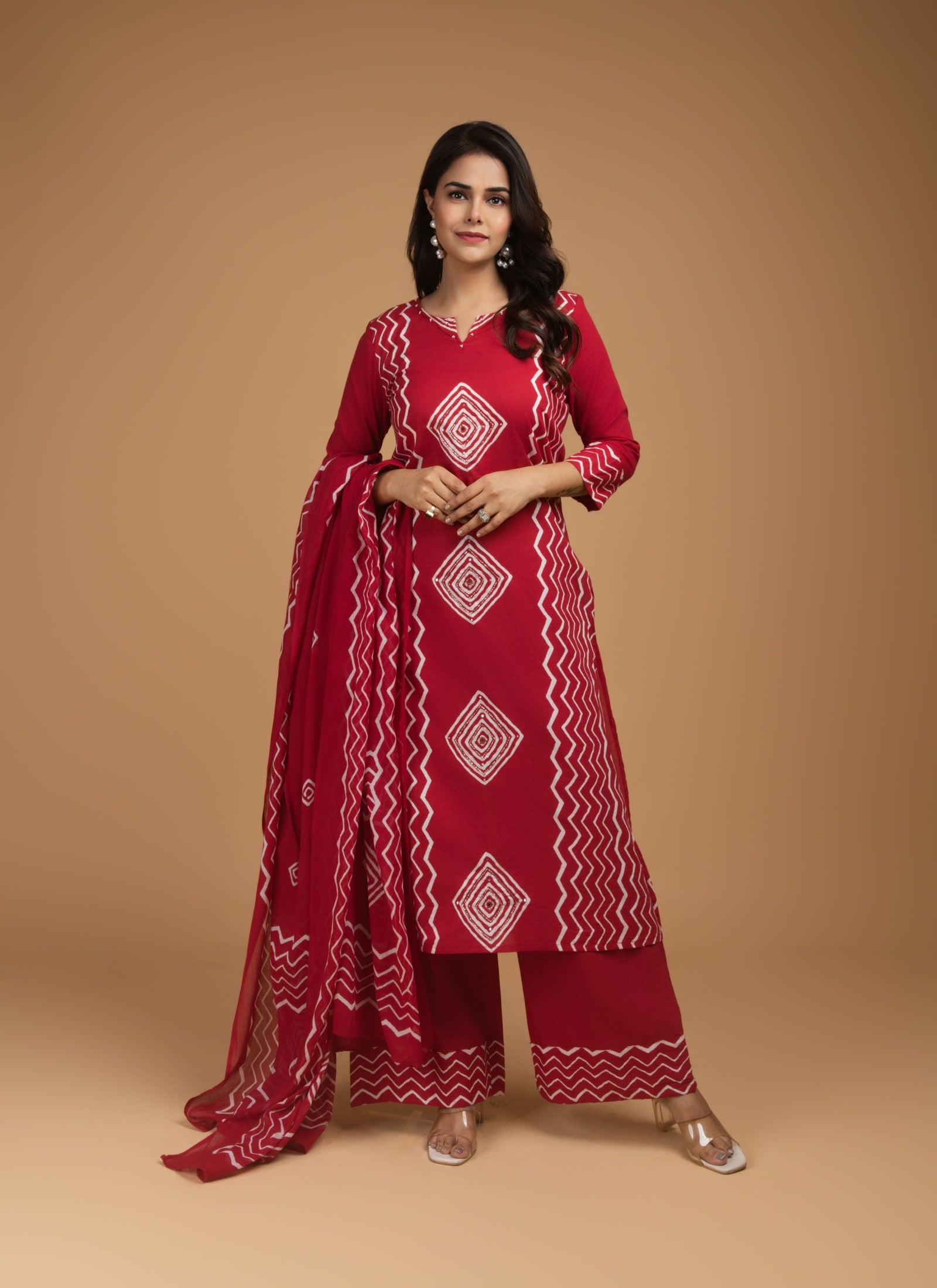 Crimson Rhythm 3-Piece Suit