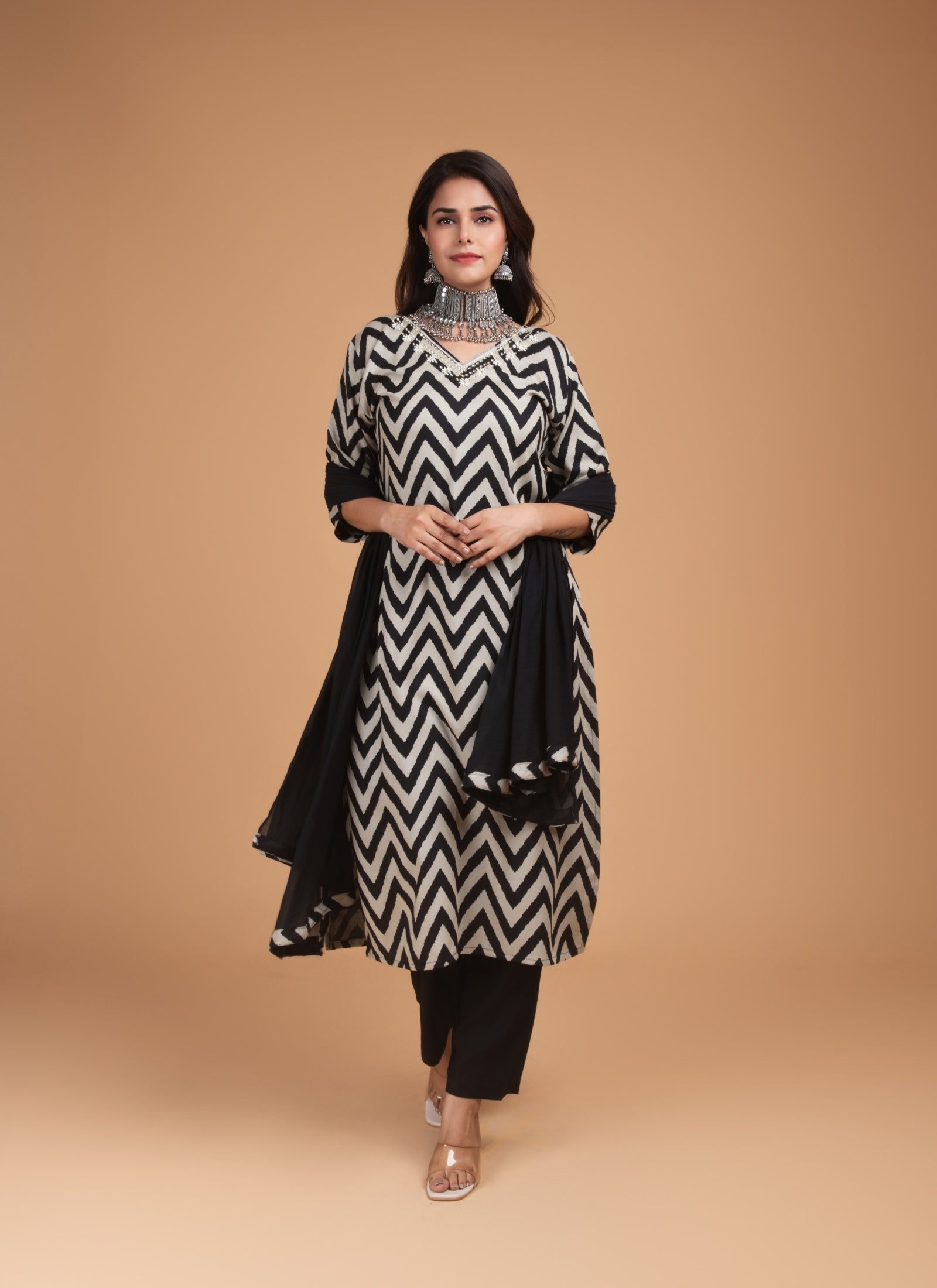 Zigzag Zeal Kurta Set