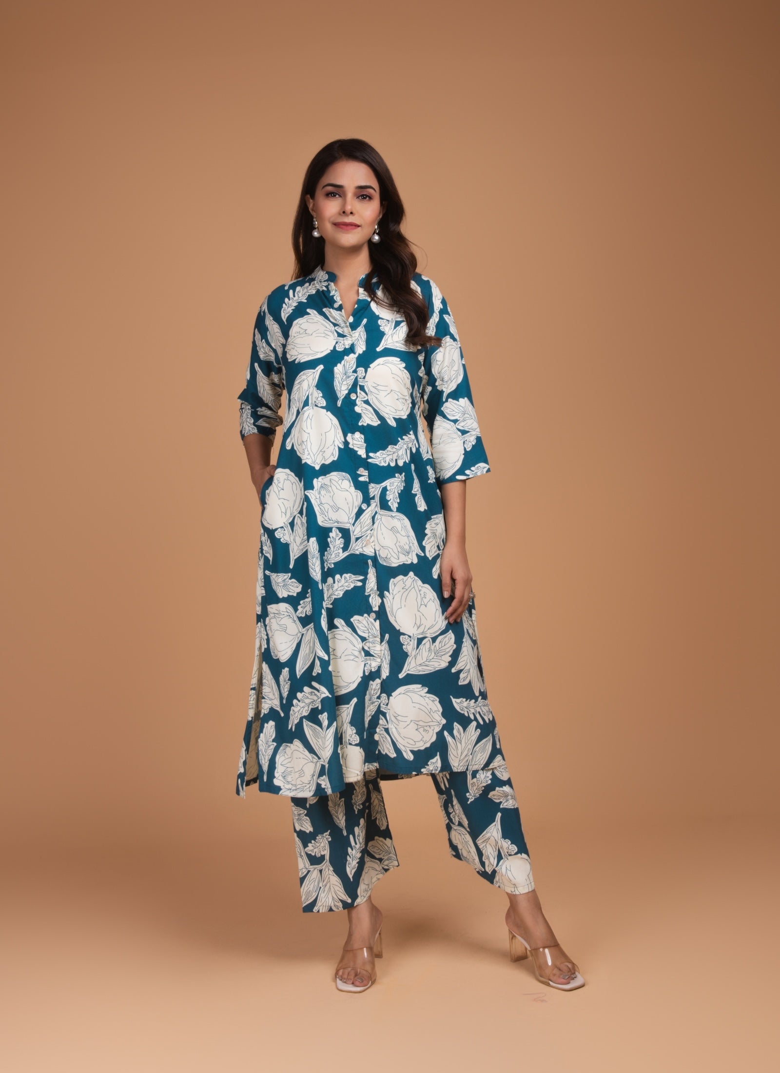 Indigo Bloom Co-ord Set