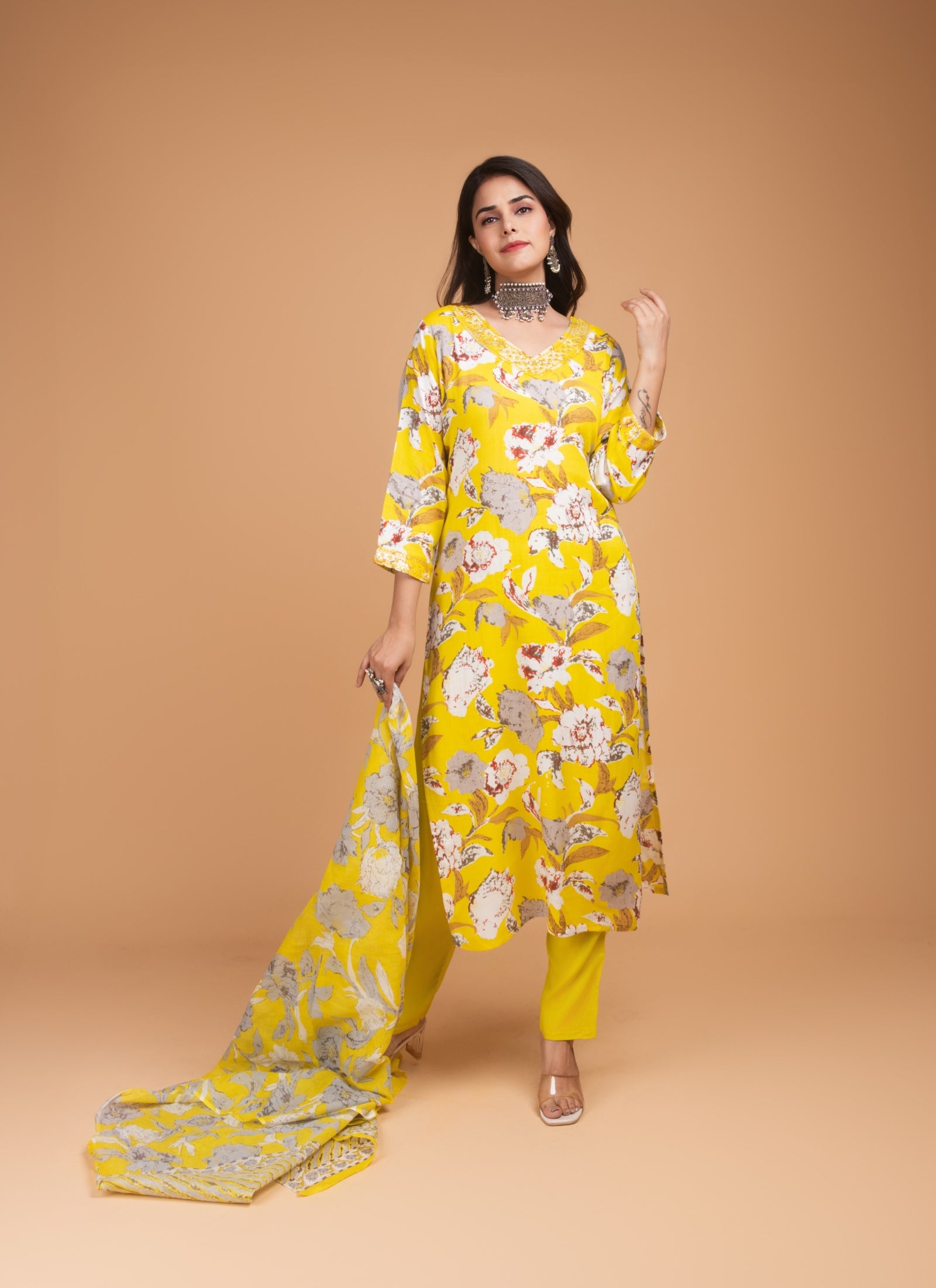Sunshine Blossom Kurta Set