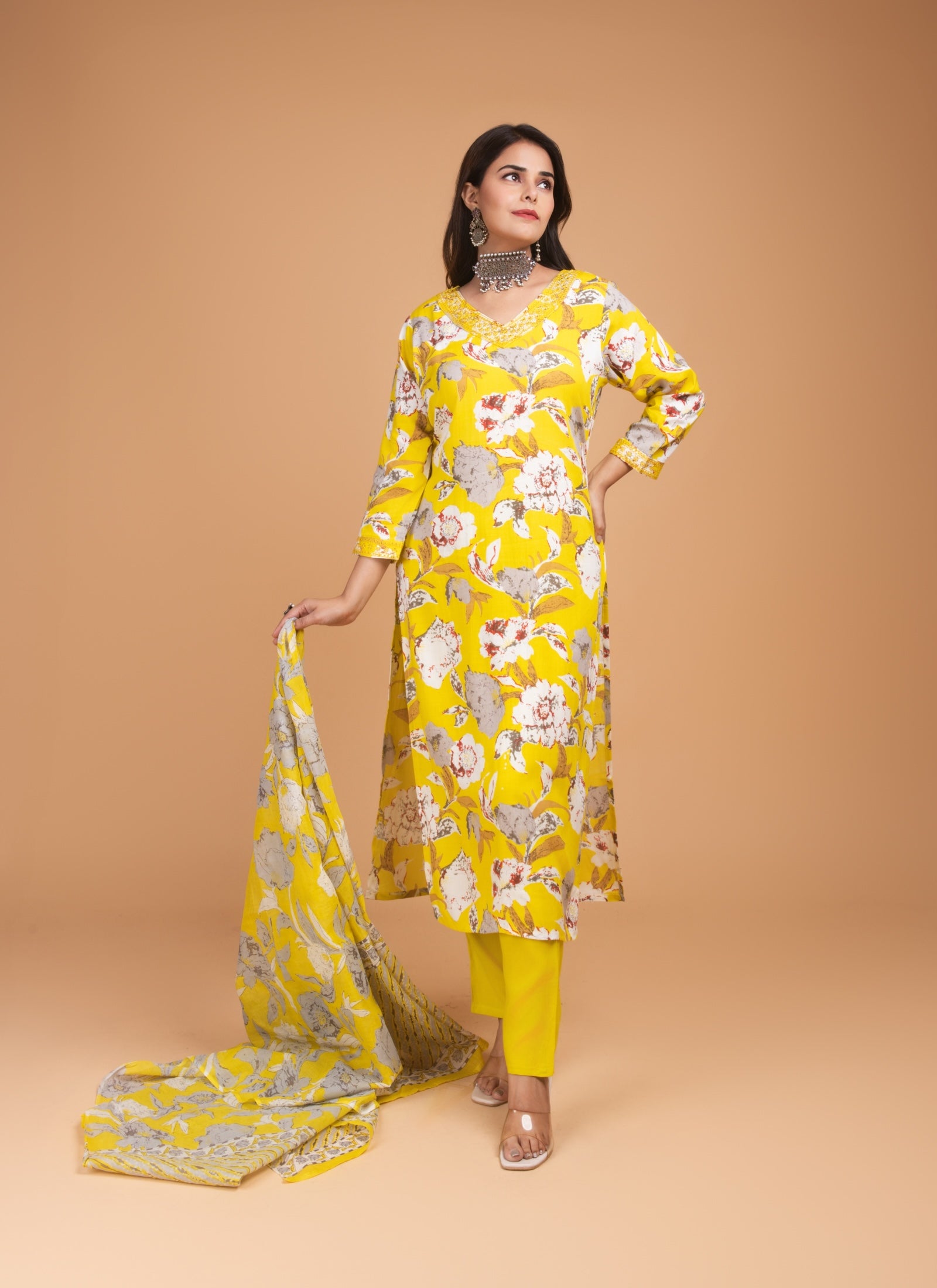 Sunshine Blossom Kurta Set