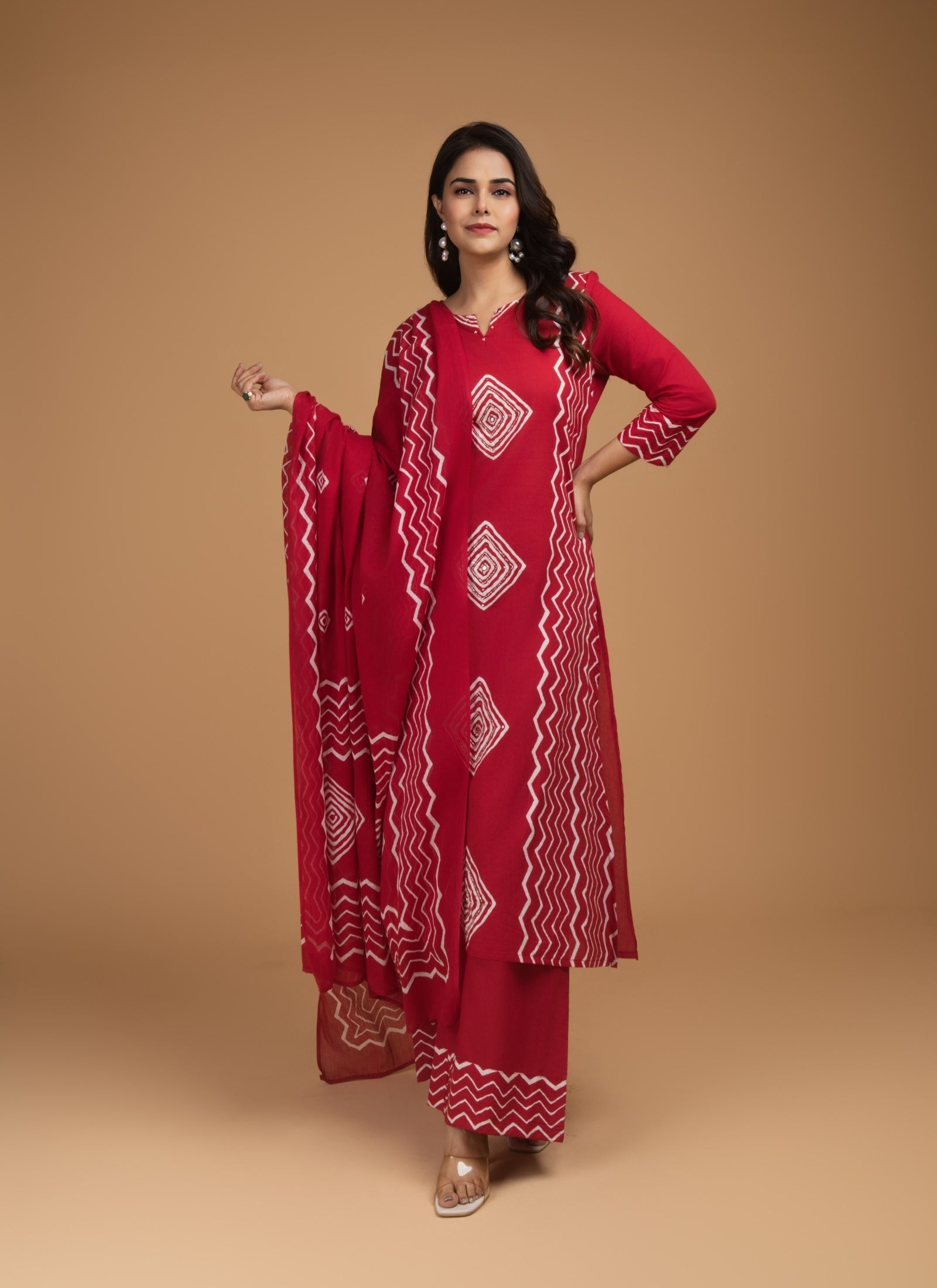 Crimson Rhythm 3-Piece Suit