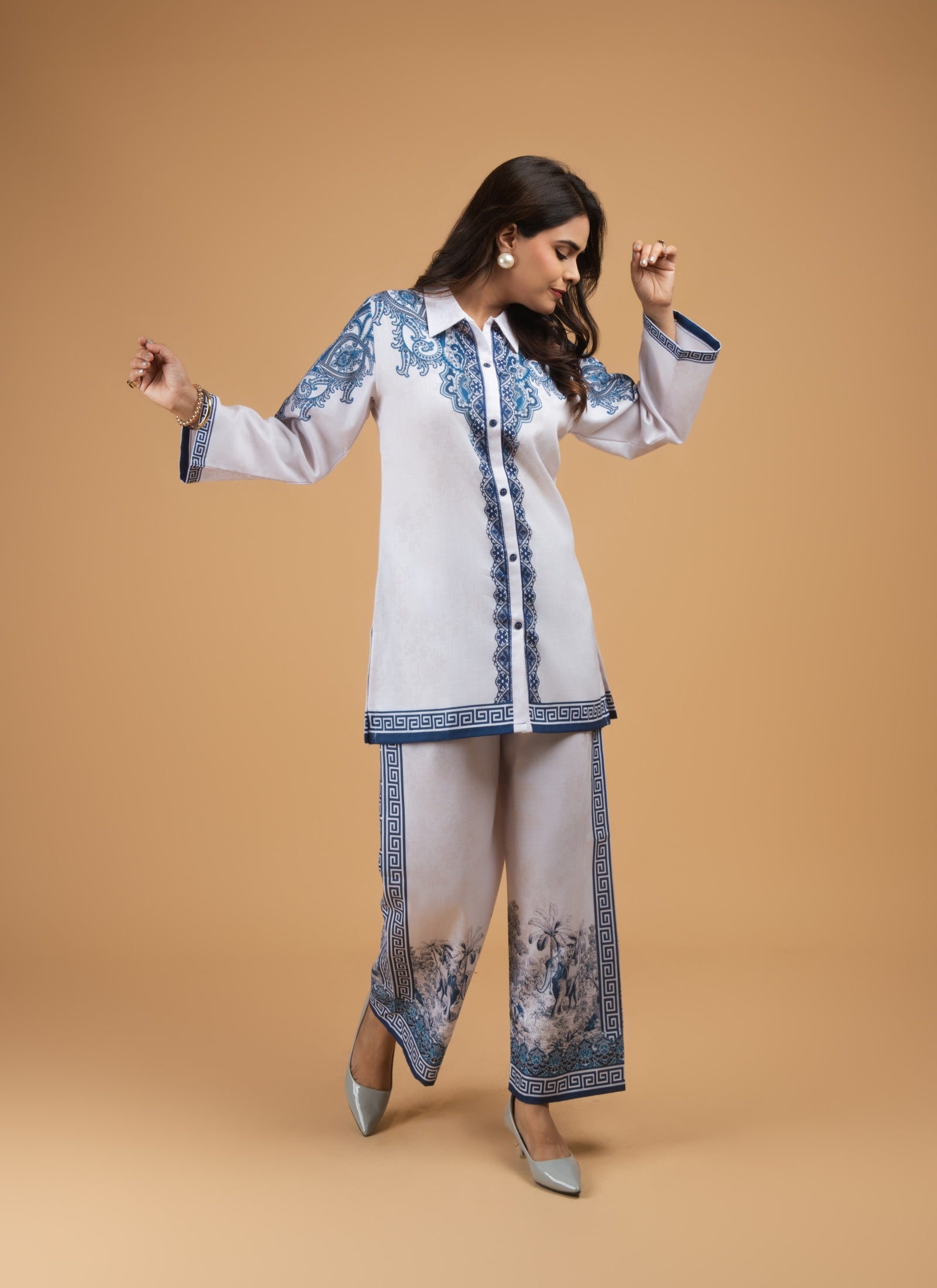 Indigo Porcelain Co-ord Set