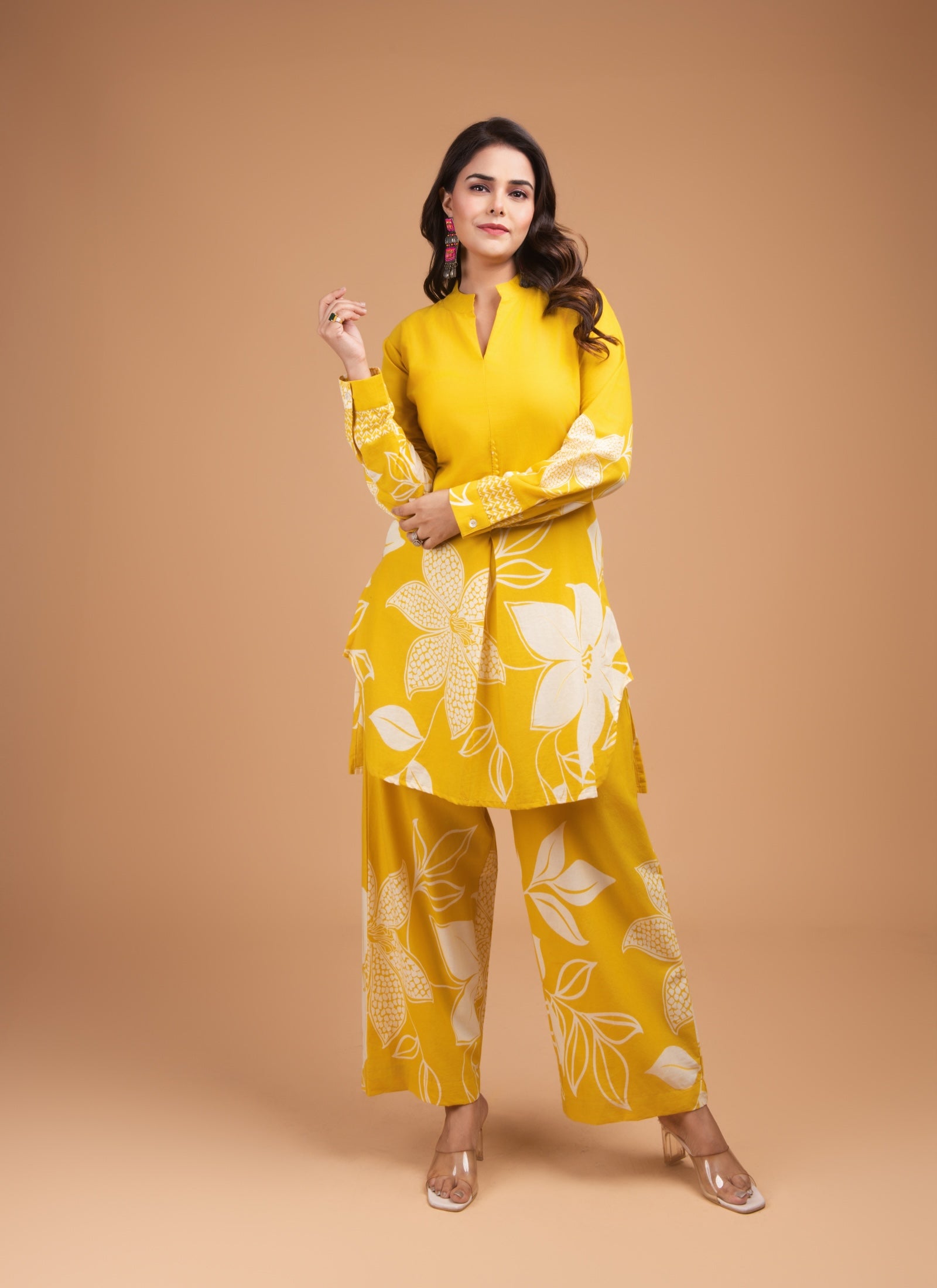 Golden Bloom Co-ord Set