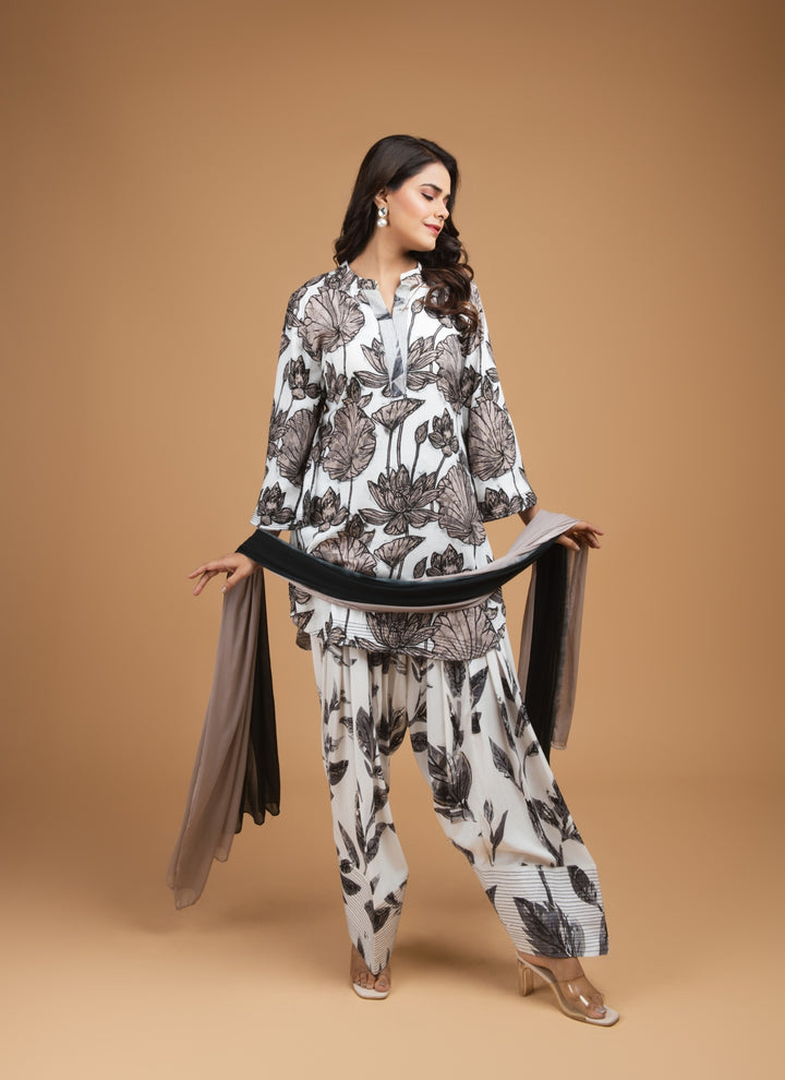 Monochrome Meadow Co-ord Set