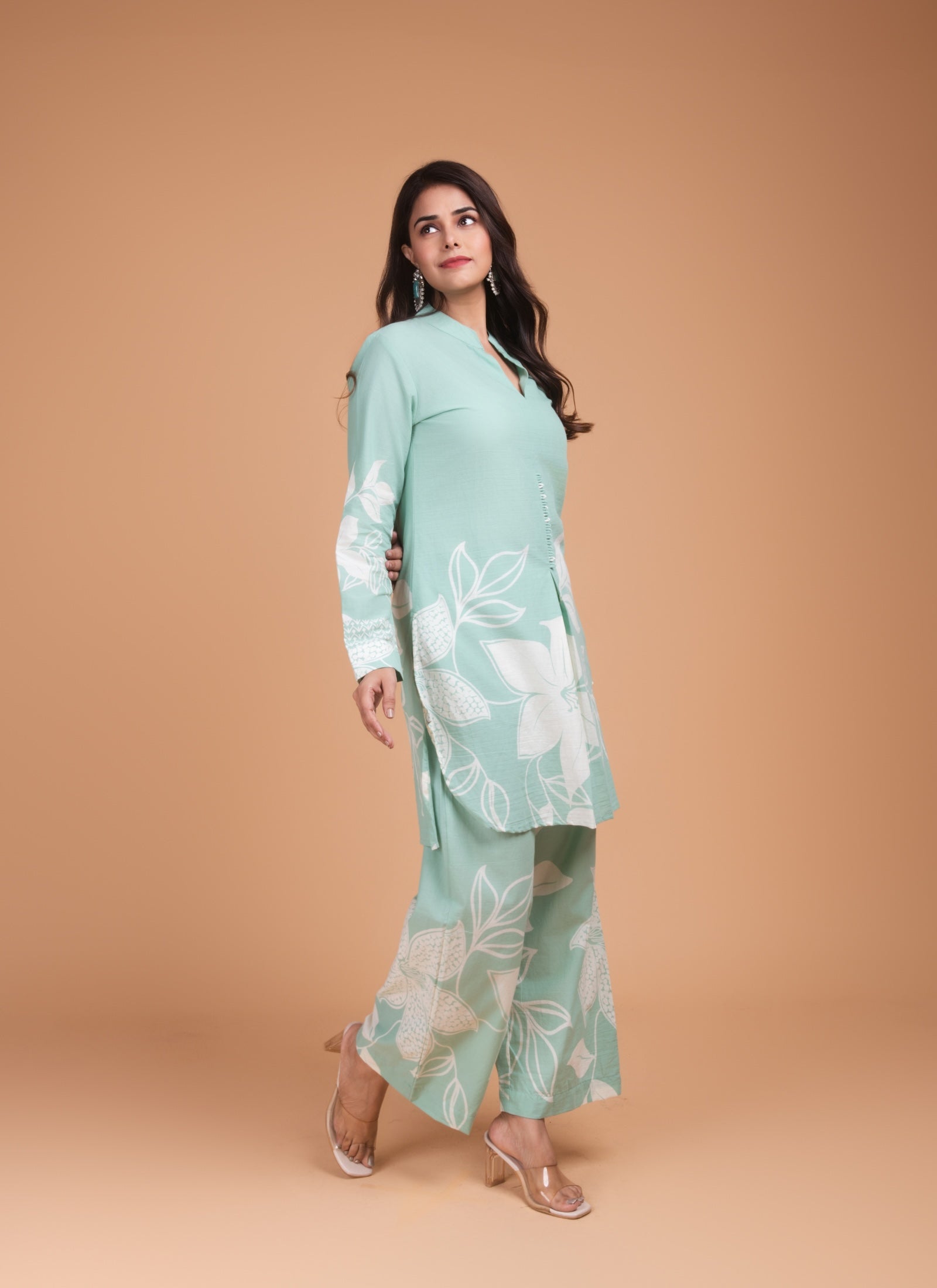 Mint Flora Co-ord Set