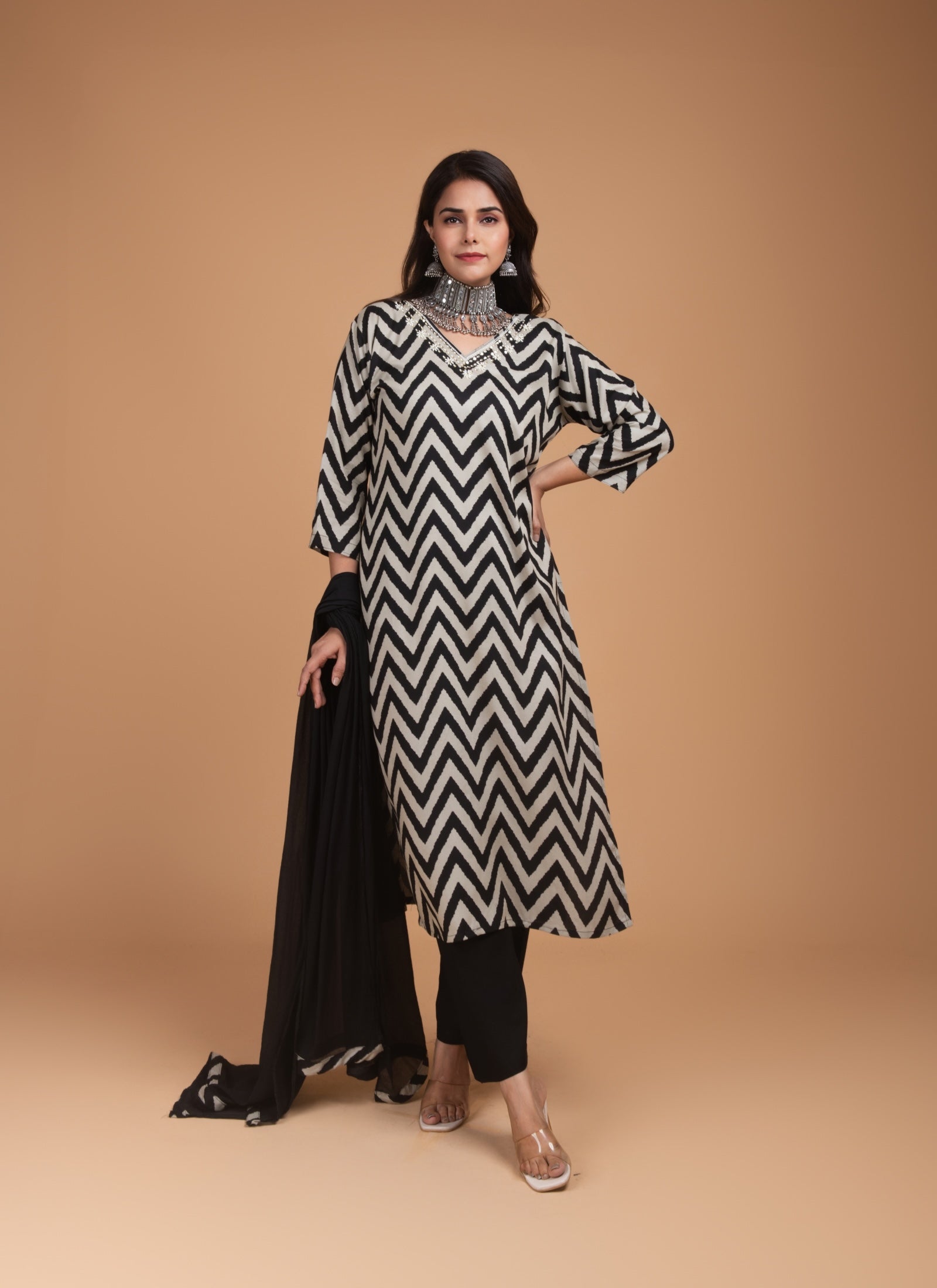 Zigzag Zeal Kurta Set