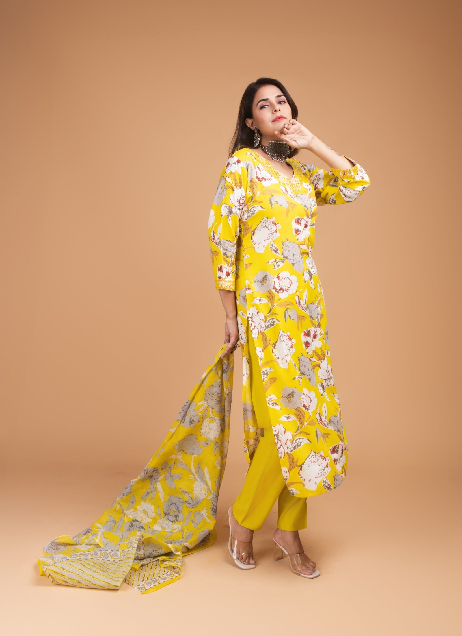 Sunshine Blossom Kurta Set