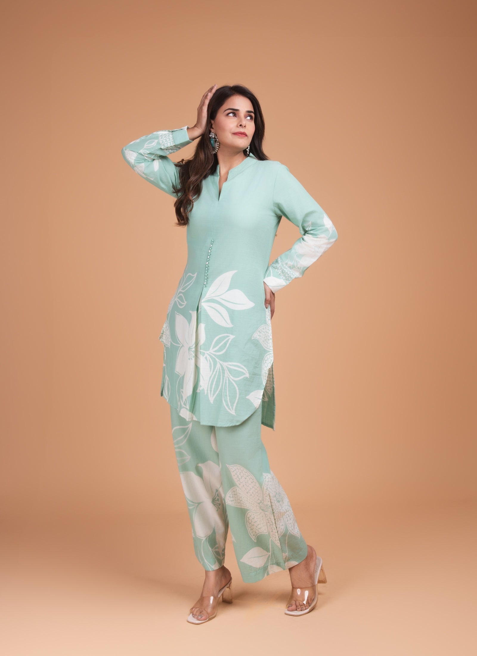 Mint Flora Co-ord Set