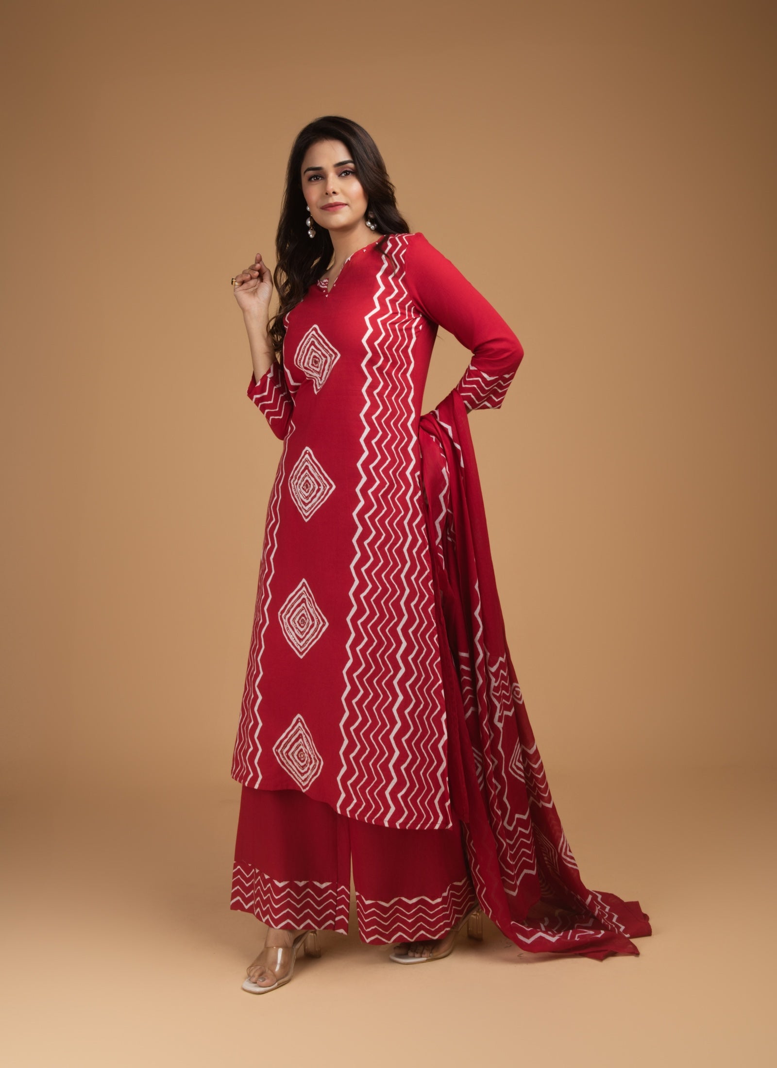 Crimson Rhythm 3-Piece Suit