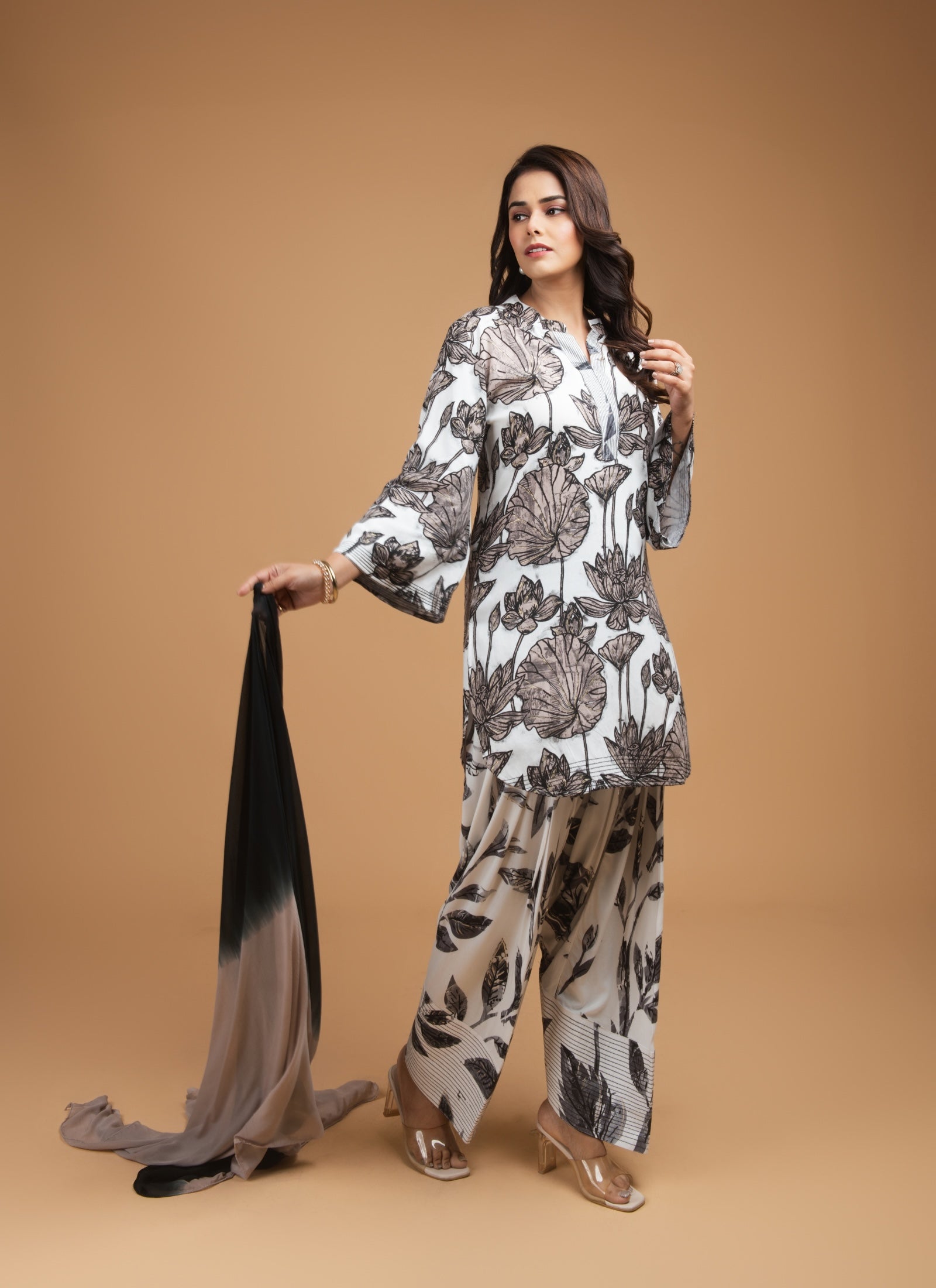 Monochrome Meadow Co-ord Set