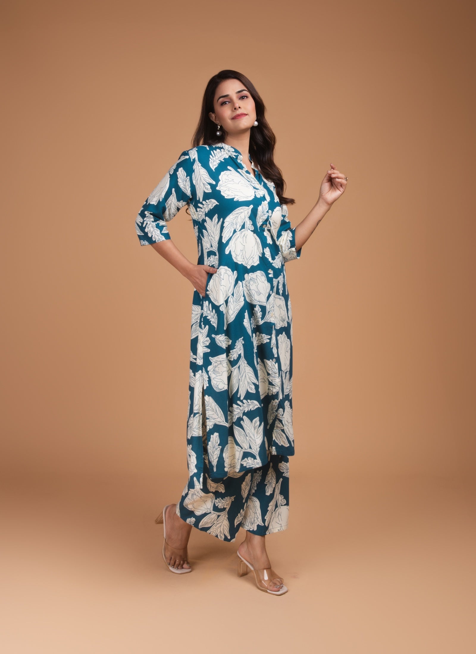 Indigo Bloom Co-ord Set