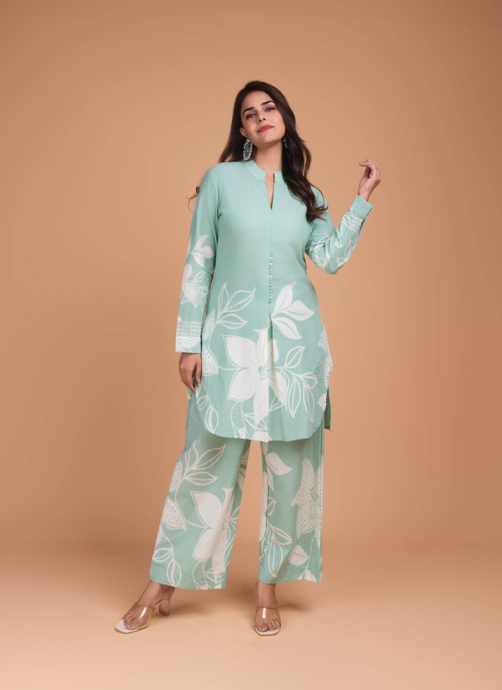 Mint Flora Co-ord Set