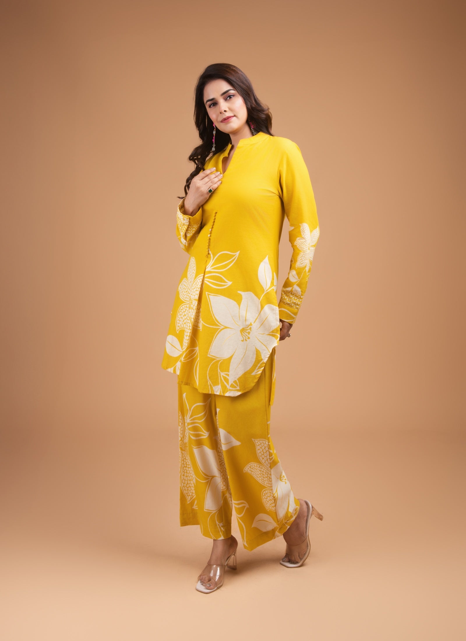 Golden Bloom Co-ord Set