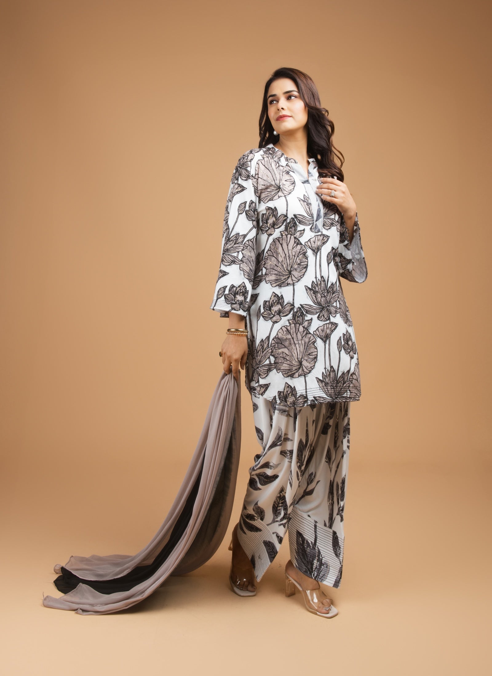 Monochrome Meadow Co-ord Set