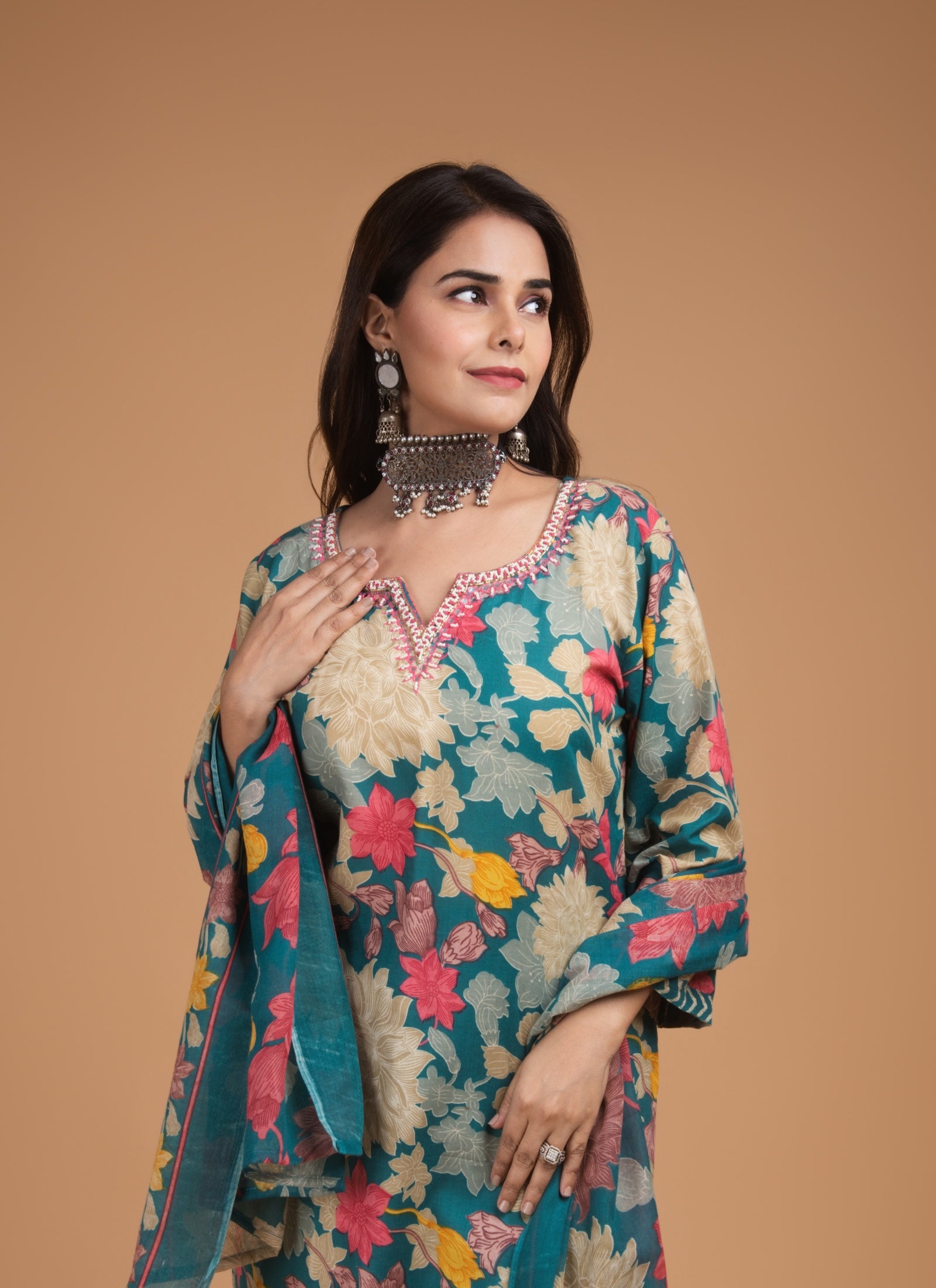 Teal Bloom 3-Piece Set