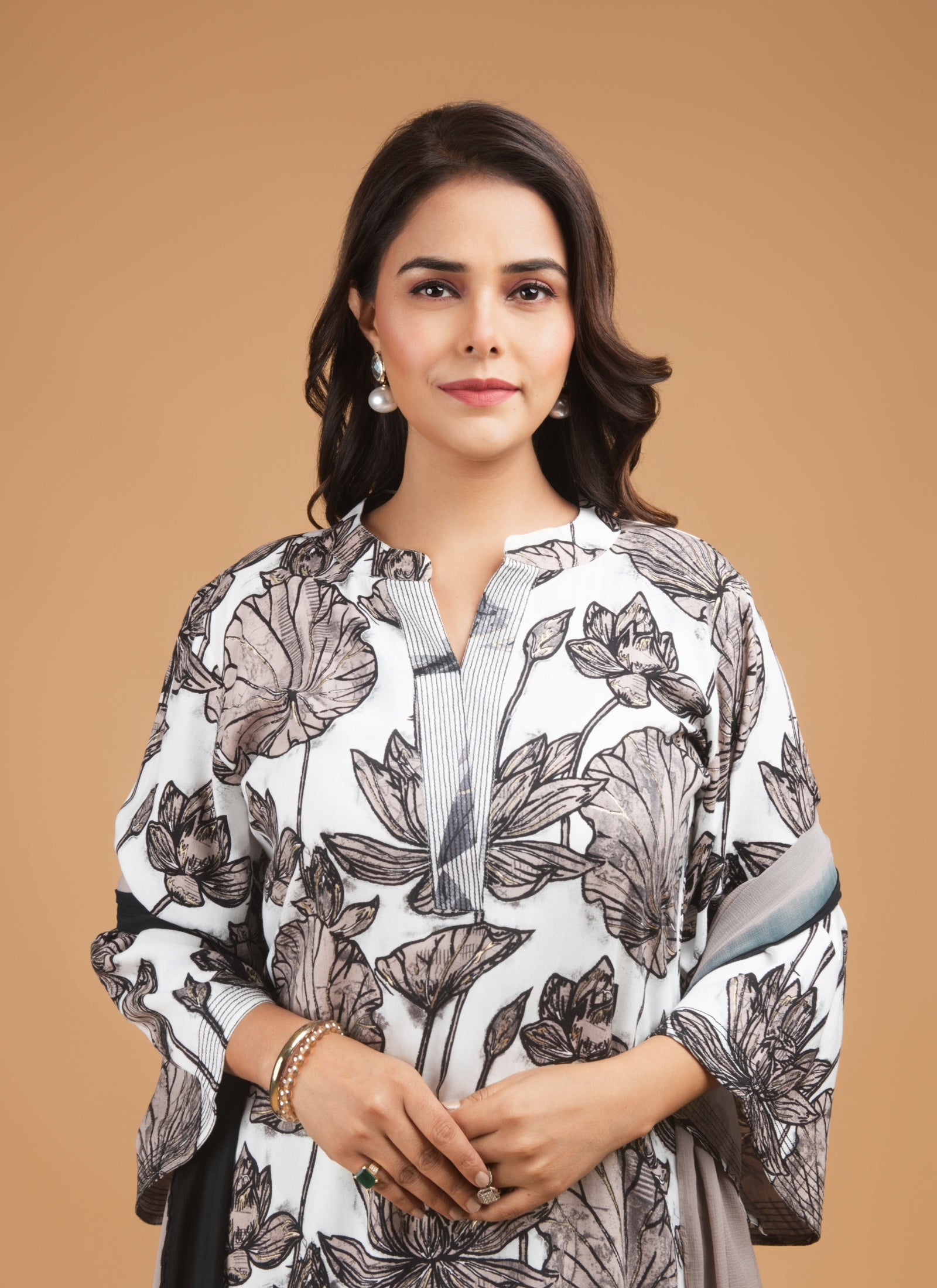 Monochrome Meadow Co-ord Set