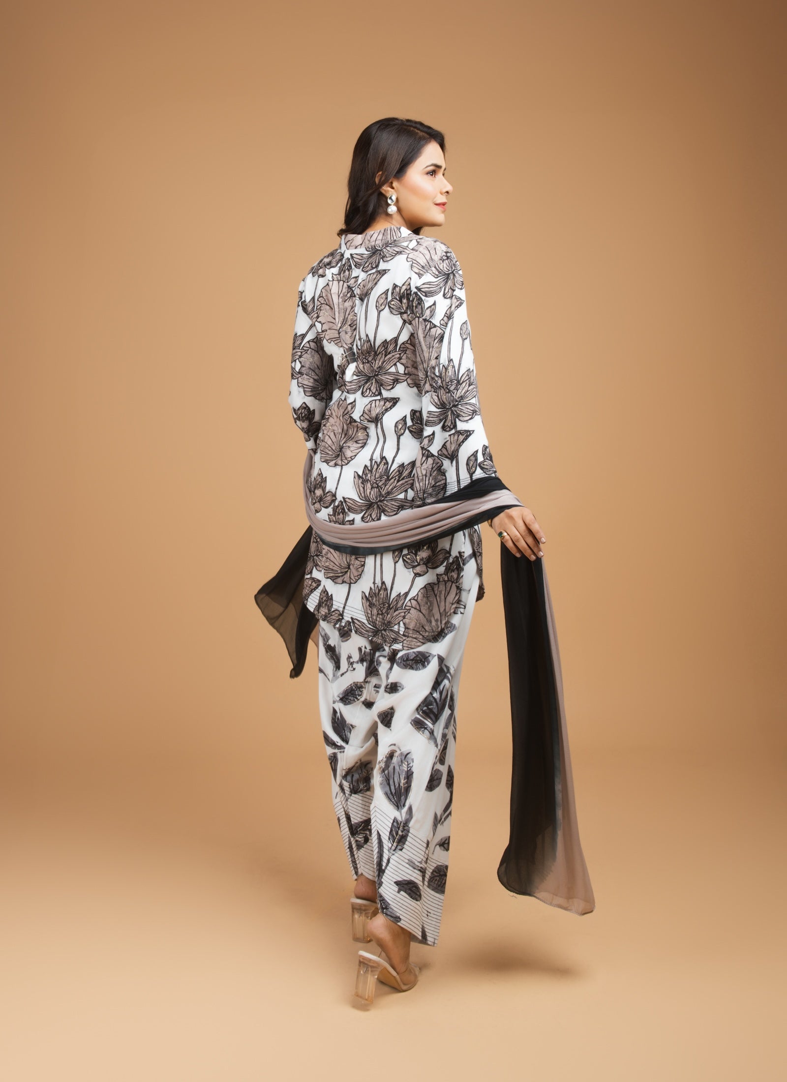 Monochrome Meadow Co-ord Set