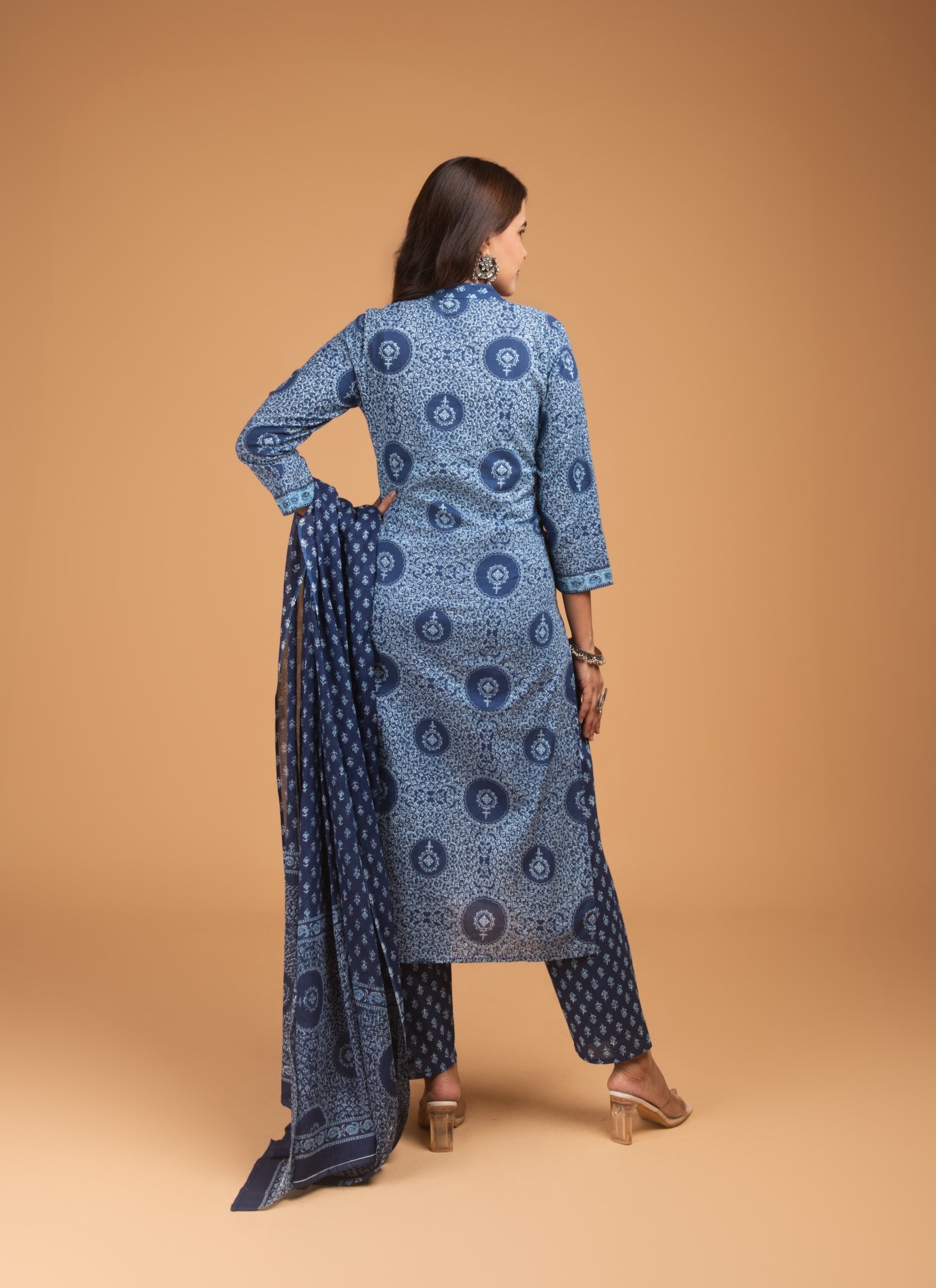 Indigo Dreams Block Print Suit Set