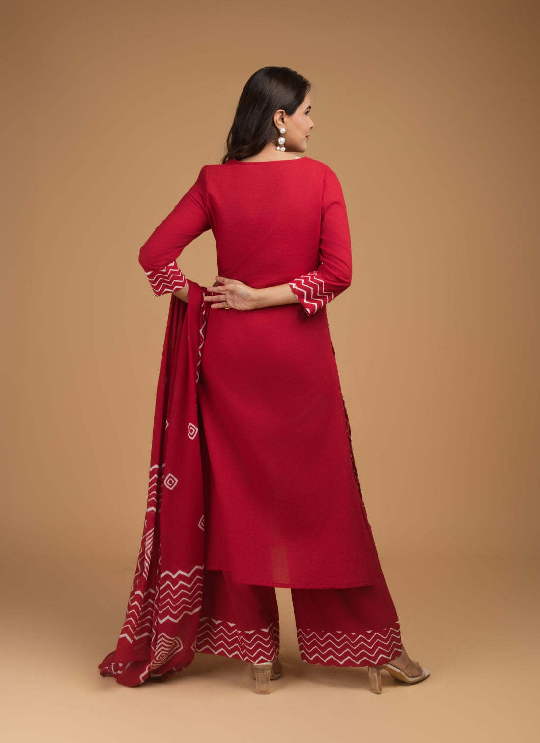 Crimson Rhythm 3-Piece Suit