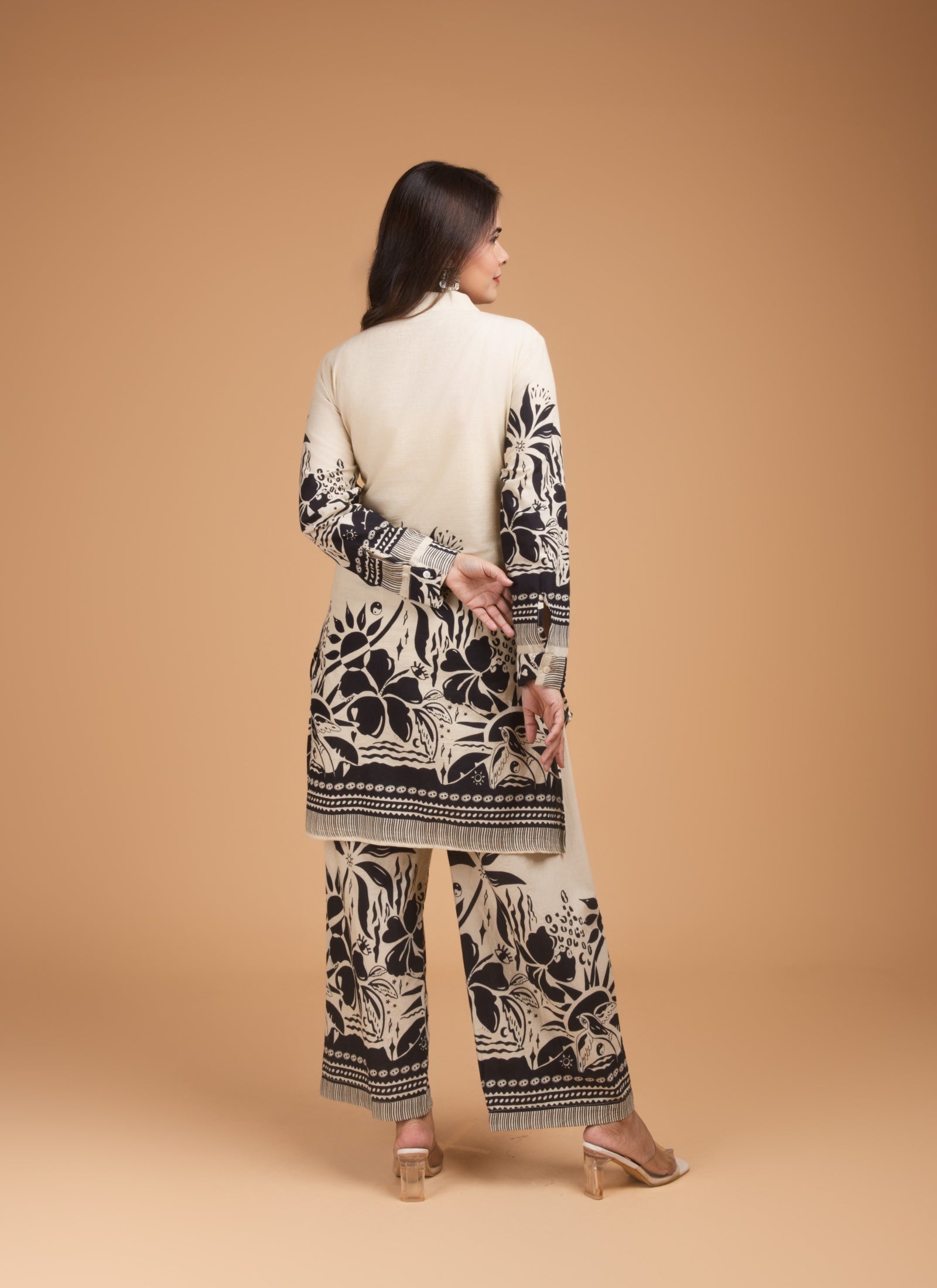 Monochrome Bloom Co-ord Set