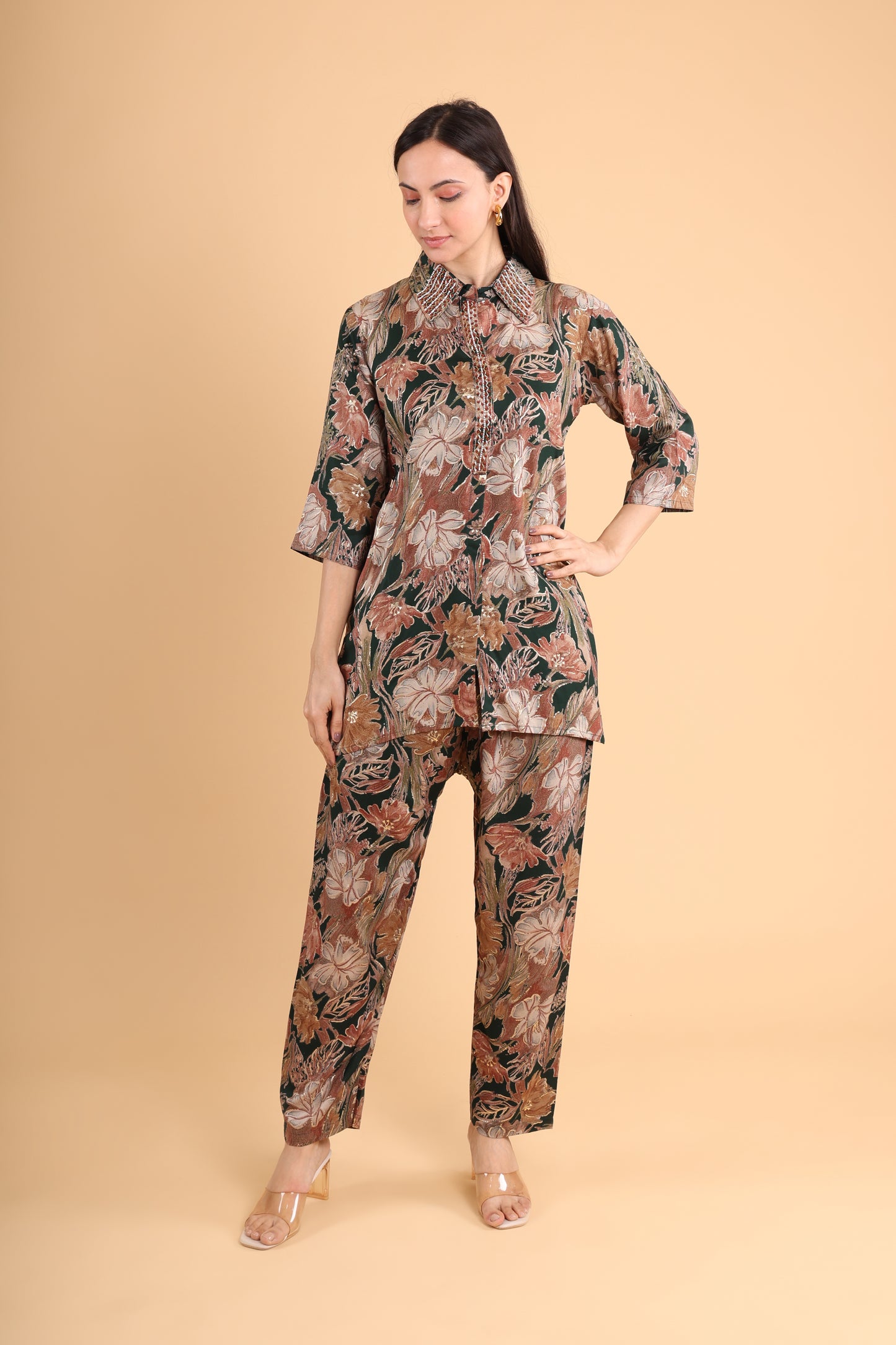 Earthy Floral Printed Co-Ord Set