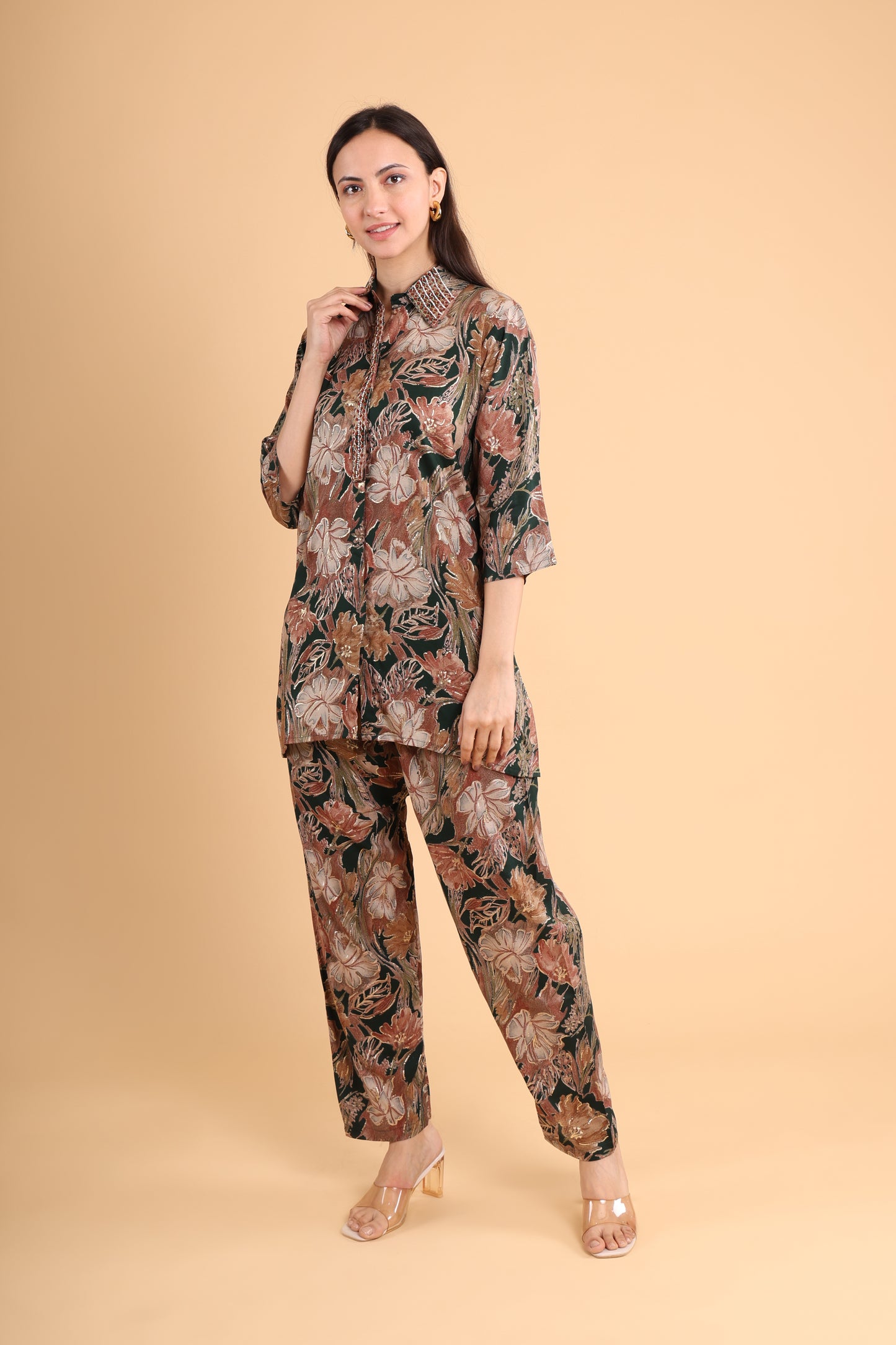 Earthy Floral Printed Co-Ord Set