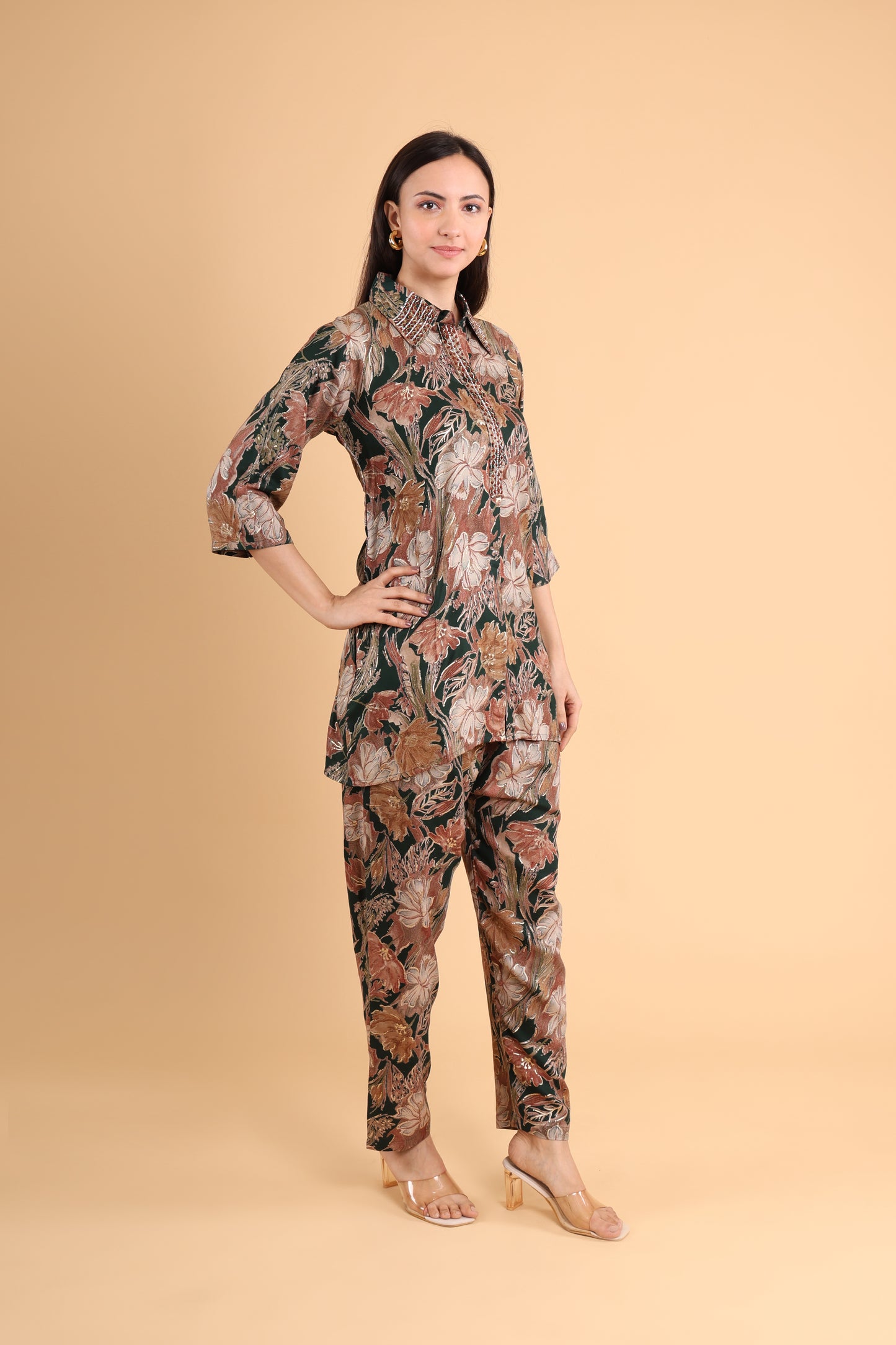 Earthy Floral Printed Co-Ord Set