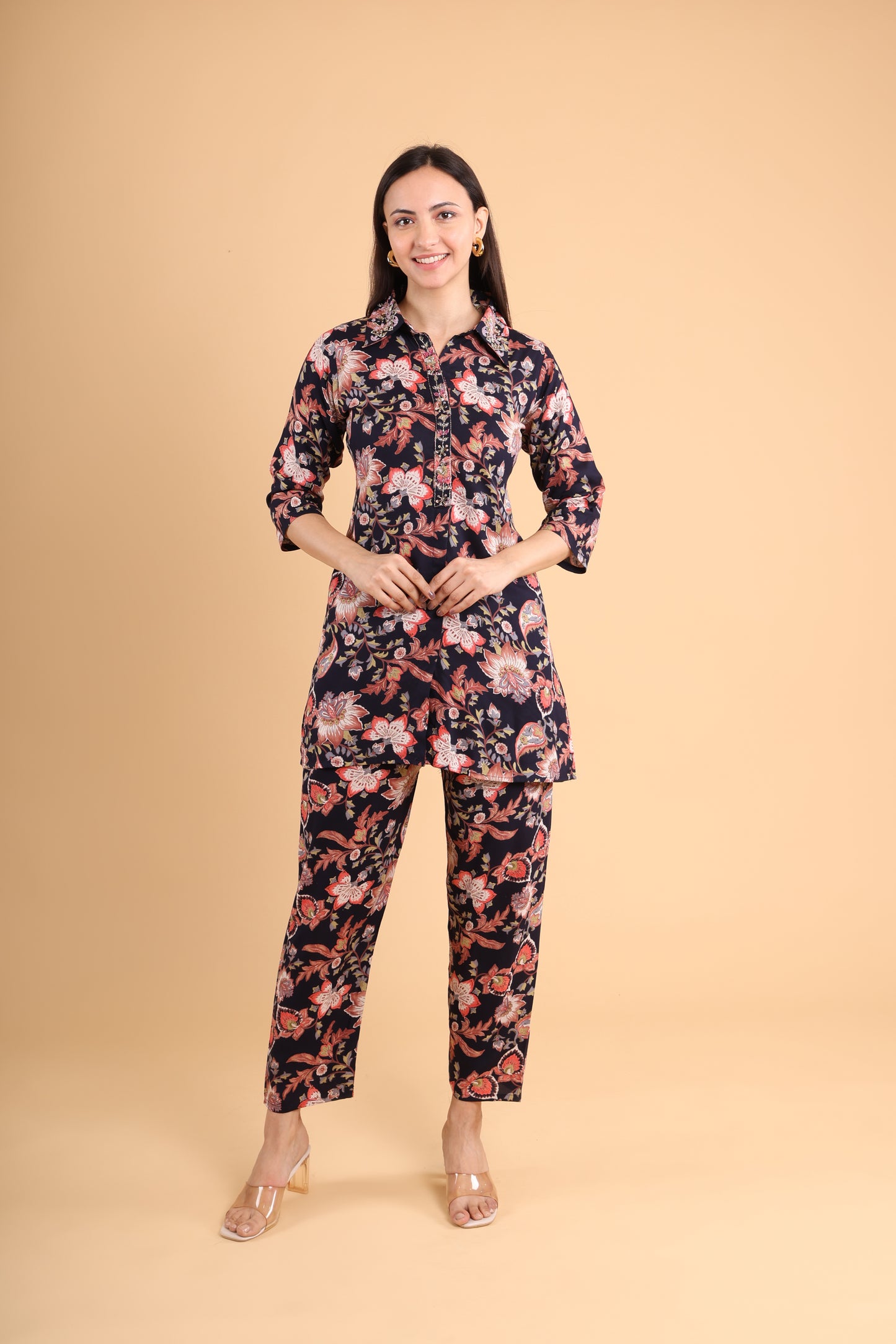 Midnight Bloom Co-Ord Set